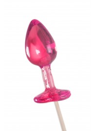 Розовый леденец  в форме анальной втулки со вкусом айриш крим - 29 гр. - Sosuчki - купить с доставкой в Люберцах