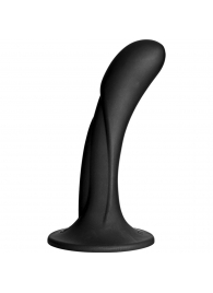 Черная изогнутая насадка Vac-U-Lock G-Spot - 16,5 см. - Doc Johnson - купить с доставкой в Люберцах