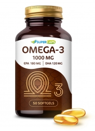 Пищевая добавка SuperCaps OMEGA-3 - 50 капсул (1000 мг) - SuperCaps - купить с доставкой в Люберцах