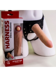 Страпон Харнесс из трусиков и насадки-фаллоса - 17,5 см. - LOVETOY (А-Полимер) - купить с доставкой в Люберцах