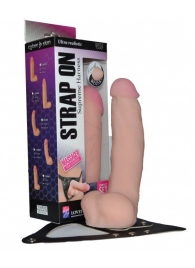 Реалистичный фаллос на поясе Harness - 20,5 см. - LOVETOY (А-Полимер) - купить с доставкой в Люберцах