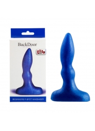 Синий анальный стимулятор Beginners p-spot massager - 11 см. - Lola Games - в Люберцах купить с доставкой