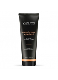 Массажный легкий крем WICKED Orange Blossom plus Patchouli - 120 мл. - Wicked - купить с доставкой в Люберцах