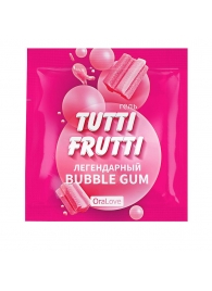Пробник гель-смазки Tutti-frutti со вкусом бабл-гам - 4 гр. - Биоритм - купить с доставкой в Люберцах