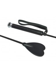 Чёрный стек с шлепком-сердечком - 70 см. - Sitabella - купить с доставкой в Люберцах