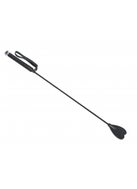 Чёрный стек с шлепком-сердечком - 70 см. - Sitabella - купить с доставкой в Люберцах