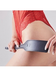 Черная кожаная шлепалка SitaBlack - 30 см. - Sitabella - купить с доставкой в Люберцах