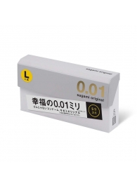 Презервативы Sagami Original 0.02 L-size увеличенного размера - 5 шт. - Sagami - купить с доставкой в Люберцах