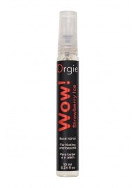 Оральный спрей ORGIE Wow! Strawberry Ice Blowjob Spray с охлаждающим и возбуждающим эффектом - 10 мл. - ORGIE - купить с доставкой в Люберцах