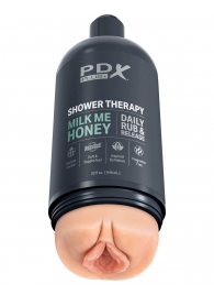 Телесный мастурбатор-вагина Shower Therapy Milk Me Honey - Pipedream - в Люберцах купить с доставкой