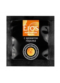 Саше массажного масла Eros exotic с ароматом персика - 4 гр. - Биоритм - купить с доставкой в Люберцах