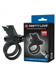 Черное эрекционное виброкольцо Passionate Ring IX - Baile - в Люберцах купить с доставкой
