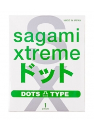 Презерватив Sagami Xtreme Type-E с точками - 1 шт. - Sagami - купить с доставкой в Люберцах