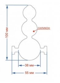 Силиконовый кляп-ёлочка на кожаных ремешках - Sitabella - купить с доставкой в Люберцах