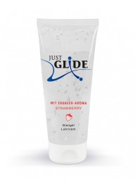 Лубрикант на водной основе Just Glide Strawberry с ароматом клубники - 200 мл. - Orion - купить с доставкой в Люберцах