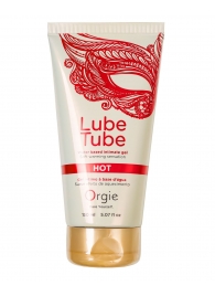 Интимный гель на водной основе Lube Tube Hot с разогревающим эффектом - 150 мл. - ORGIE - купить с доставкой в Люберцах