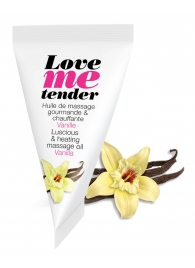 Съедобное согревающее массажное масло Love Me Tender Vanilla с ароматом ванили - 10 мл. - Love to Love - купить с доставкой в Люберцах