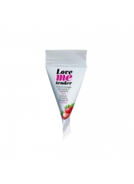 Съедобное согревающее массажное масло Love Me Tender Strawberry с ароматом клубники - 10 мл. - Love to Love - купить с доставкой в Люберцах
