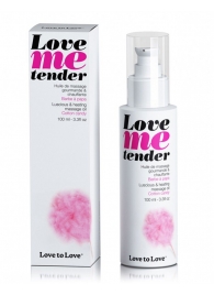 Съедобное согревающее массажное масло Love Me Tender Cotton Candy с ароматом сладкой ваты - 100 мл. - Love to Love - купить с доставкой в Люберцах