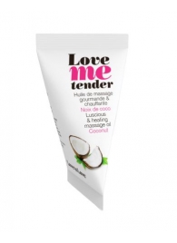 Съедобное согревающее массажное масло Love Me Tender Cocos с ароматом кокоса - 10 мл. - Love to Love - купить с доставкой в Люберцах