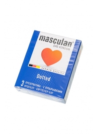Презервативы с пупырышками Masculan Dotted - 3 шт. - Masculan - купить с доставкой в Люберцах