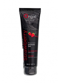 Интимный гель на водной основе Lube Tube Strawberry с клубничным вкусом - 100 мл. - ORGIE - купить с доставкой в Люберцах