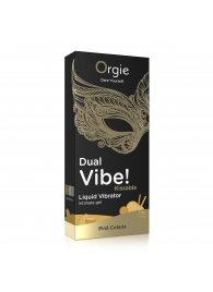 Съедобный гель Dual Vibe Pina Colada с эффектом вибрации и вкусом коктейля пина колада - 15 мл. - ORGIE - купить с доставкой в Люберцах