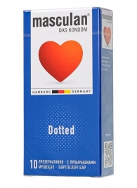 Презервативы с пупырышками Masculan Dotted - 10 шт. - Masculan - купить с доставкой в Люберцах
