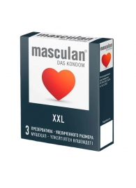 Презервативы увеличенного размера Masculan XXL - 3 шт. - Masculan - купить с доставкой в Люберцах