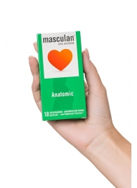 Презервативы анатомической формы Masculan Anatomic - 10 шт. - Masculan - купить с доставкой в Люберцах