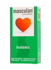Презервативы анатомической формы Masculan Anatomic - 10 шт. - Masculan - купить с доставкой в Люберцах