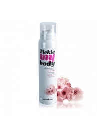 Массажная хрустящая пенка Tickle My Body Cherry Blossom с ароматом вишневого цвета - 150 мл. - Love to Love - купить с доставкой в Люберцах