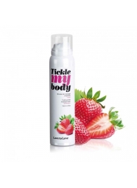 Массажная хрустящая пенка Tickle My Body Strawberry с ароматом клубники - 150 мл. - Love to Love - купить с доставкой в Люберцах