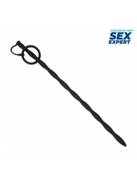 Черный стимулятор уретры Sex Expert - Sex Expert - купить с доставкой в Люберцах