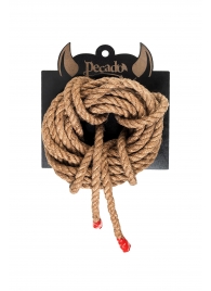 Джутовая веревка для шибари - 5 м. - Pecado - купить с доставкой в Люберцах
