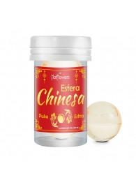Интимный гель Chinesa Esfera с охлаждающе-пульсирующим эффектом (2 шарика по 3 гр.) - HotFlowers - купить с доставкой в Люберцах