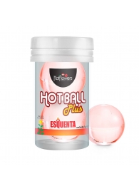 Лубрикант на масляной основе Hot Ball Plus с разогревающим эффектом (2 шарика по 3 гр.) - HotFlowers - купить с доставкой в Люберцах