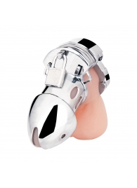 Клетка на пенис из металла Obedience Cock Cage - BlueLine - купить с доставкой в Люберцах