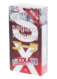 Ароматизированные презервативы Sagami Xtreme COLA - 10 шт. - Sagami - купить с доставкой в Люберцах