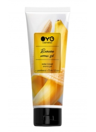 Лубрикант на водной основе OYO Aroma Gel Banana с ароматом банана - 75 мл. - OYO - купить с доставкой в Люберцах