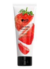 Лубрикант на водной основе OYO Aroma Gel Strawberry с ароматом клубники - 75 мл. - OYO - купить с доставкой в Люберцах