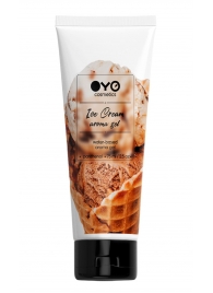 Лубрикант на водной основе OYO Aroma Gel Ice Cream с ароматом пломбира - 75 мл. - OYO - купить с доставкой в Люберцах