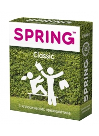 Классические презервативы SPRING CLASSIC - 3 шт. - SPRING - купить с доставкой в Люберцах