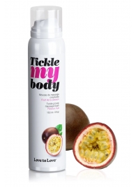 Массажная хрустящая пенка Tickle my body с ароматом маракуйи - 150 мл. - Love to Love - купить с доставкой в Люберцах