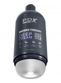 Мастурбатор в бутылке Shower Therapy Deep Cream - Pipedream - в Люберцах купить с доставкой