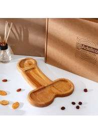 Деревянное блюдо для подачи в форме члена (32,5 х 20 х 1,7 см) - Сима-Ленд - купить с доставкой в Люберцах