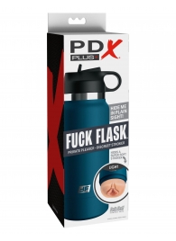 Мастурбатор-вагина в синей колбе F*ck Flask - Pipedream - в Люберцах купить с доставкой