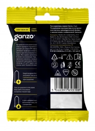 Ультратонкие презервативы Ganzo Ultra thin в мягкой упаковке - 3 шт. - Ganzo - купить с доставкой в Люберцах