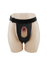 Полый страпон на регулируемых трусиках Houston - 17,5 см. - Baile - купить с доставкой в Люберцах