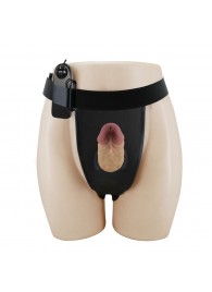 Полый вибрострапон на регулируемых трусиках Draven - 17,5 см. - Baile - купить с доставкой в Люберцах